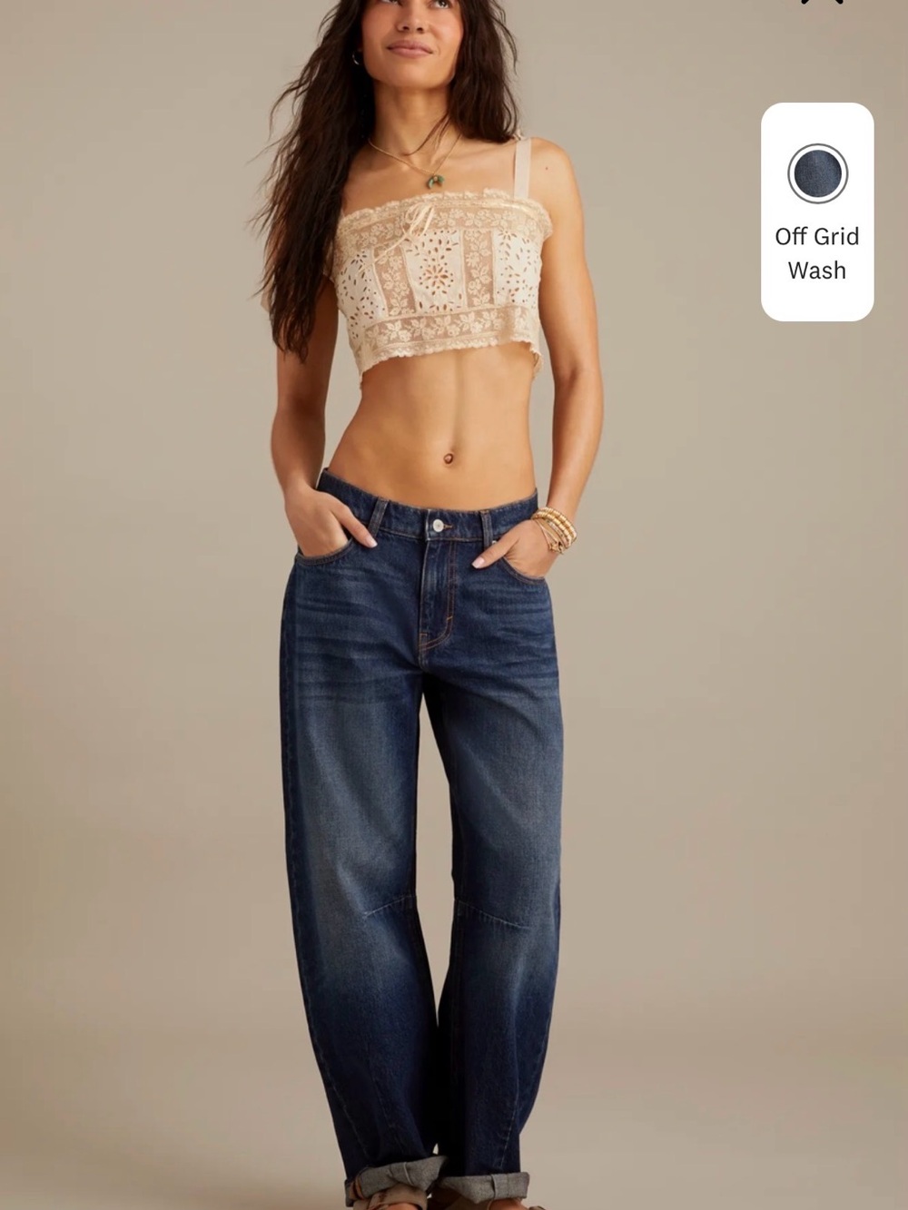 Lucky Brand Barrel Wide Leg